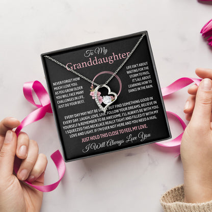 To My Granddaughter Birthday Valentine Graduation Necklace