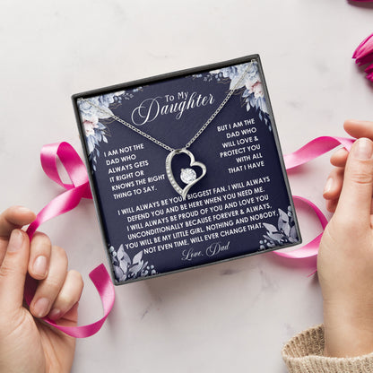 To My Daughter Elegant Necklace Gift From Dad