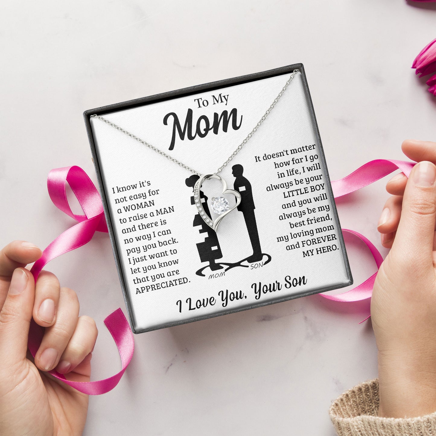To My Mom Sentimental Jewelry Keepsake From Son