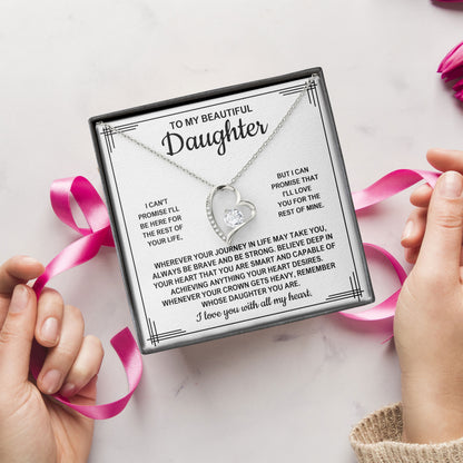To My Beautiful Daughter Pendant Jewelry Gift