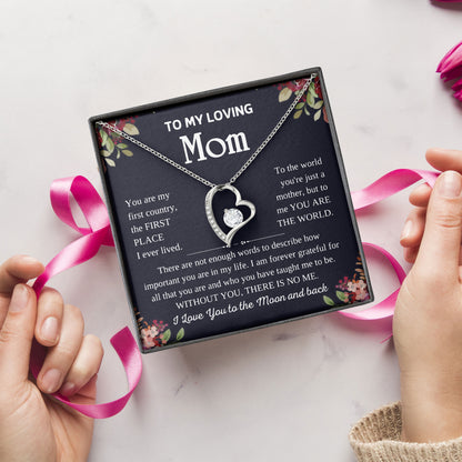 To My Loving Mom Necklace Gift for Special Moments