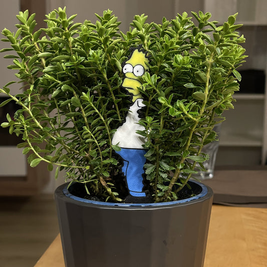Homer Simpson Plant Stake Sign 3d Printed