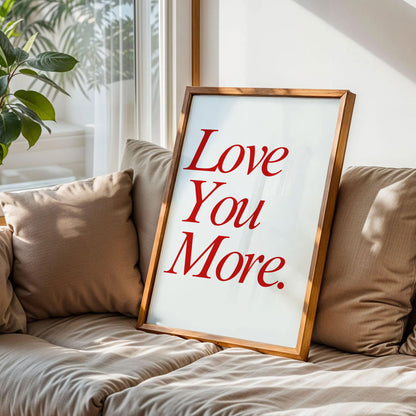 Love You More Wall Decor