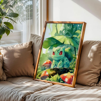 Bulbasaur Bloom Pokemon Poster
