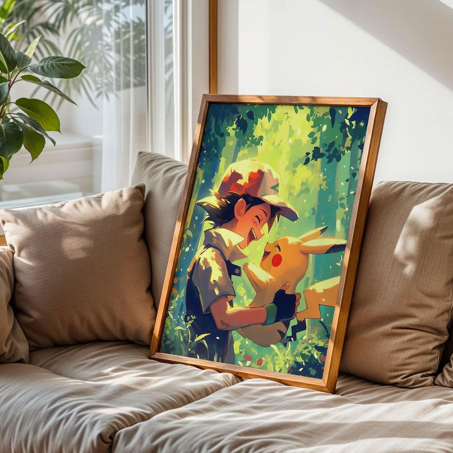 Ash Ketchum and Pikachu Art Print