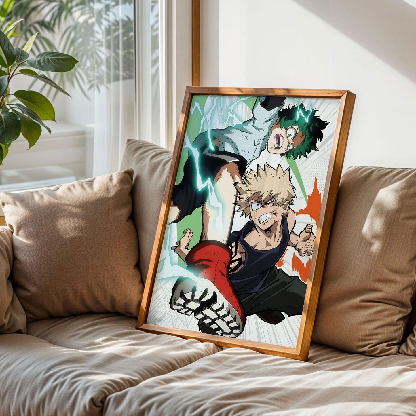 My Hero Academia Deku and Bakugo Anime Poster