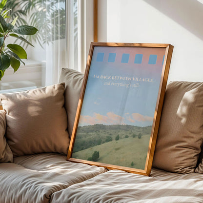 The View Between Villages Poster