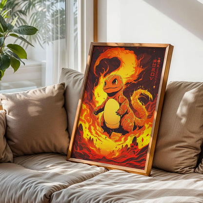 Charmander Pokemon Wall Art