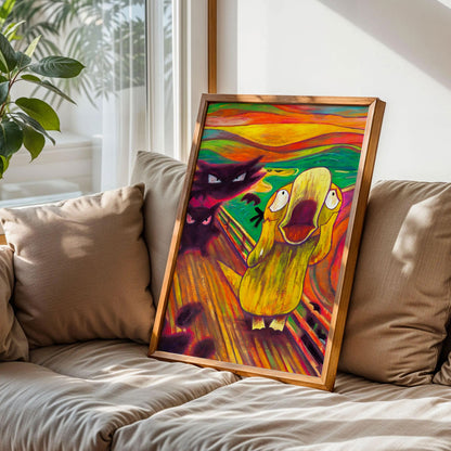 Psyduck The Scream Art