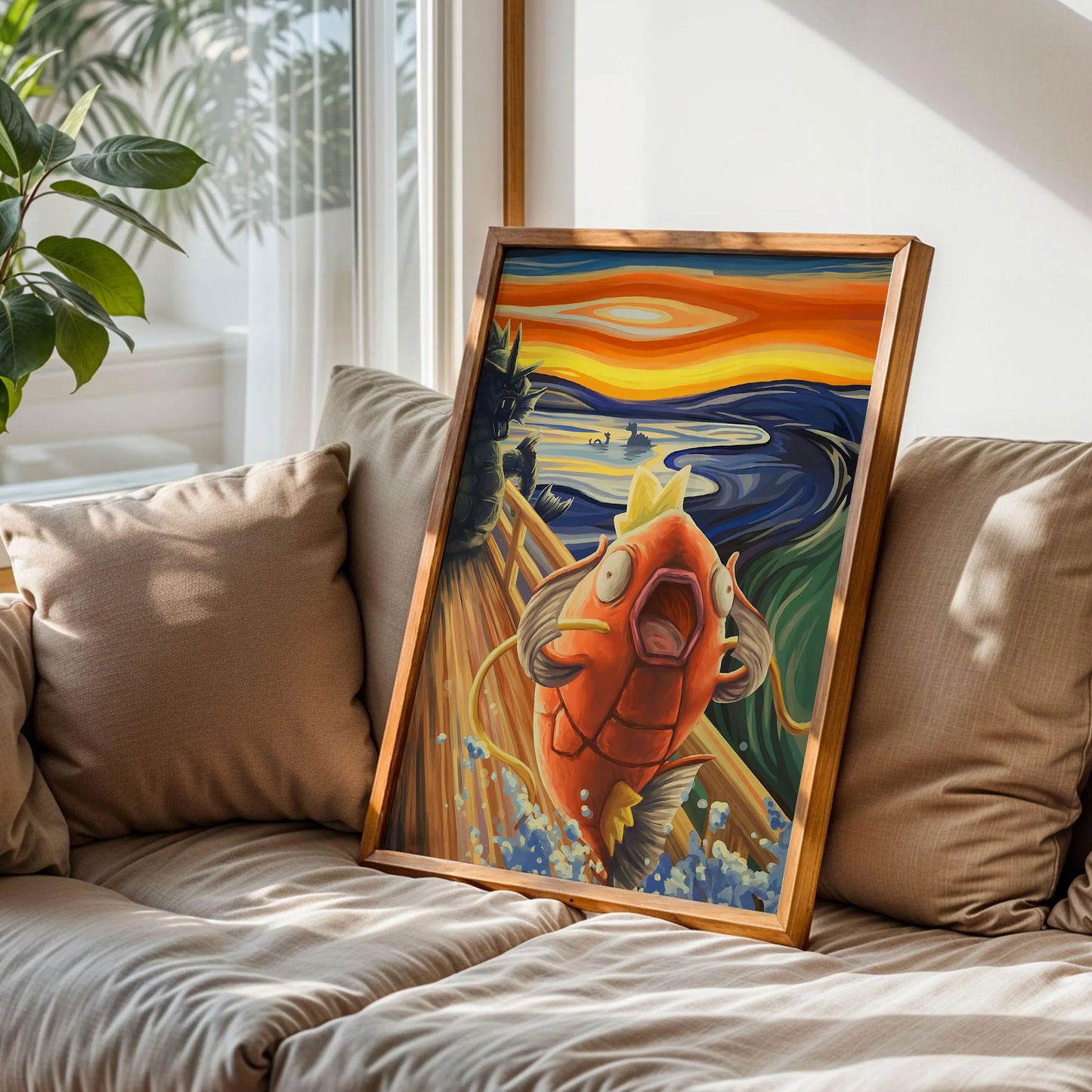 Magikarp Van Gogh Scream Poster