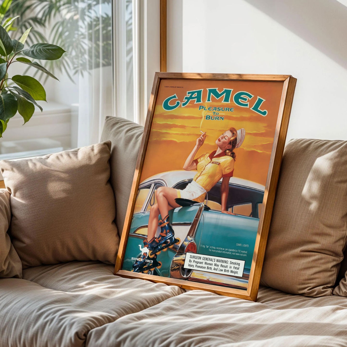 Camel Cigarettes Vintage Poster