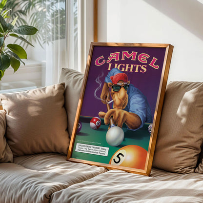 Joe Camel Billiards Poster