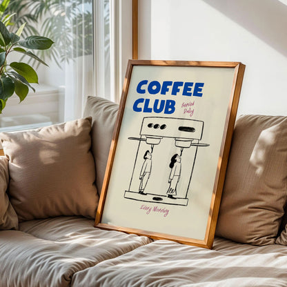 Coffee Club Kitchen Wall Art