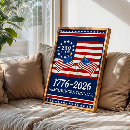 250th Anniversary American 1776-2026 Patriotic Poster
