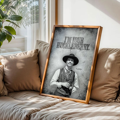 I'm Your Huckleberry Quote Poster