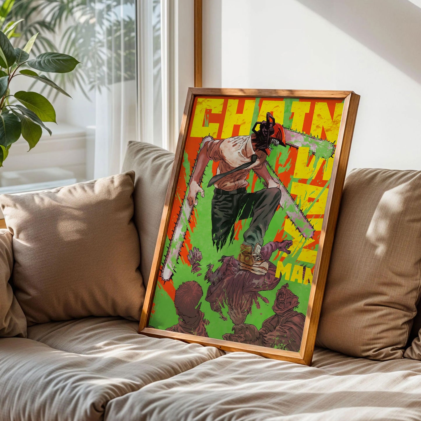 Chainsaw Man Manga Cover Anime Poster