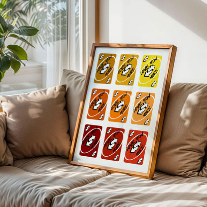 Love You More Uno Card Print Art
