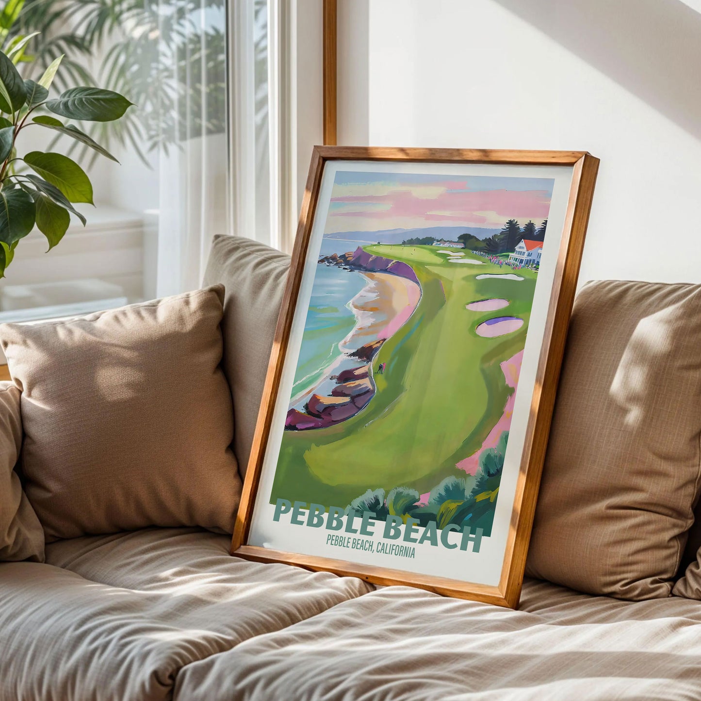 Pebble Beach Golf Poster