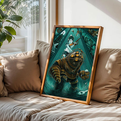 Bioshock Rapture Big Daddy Art Print
