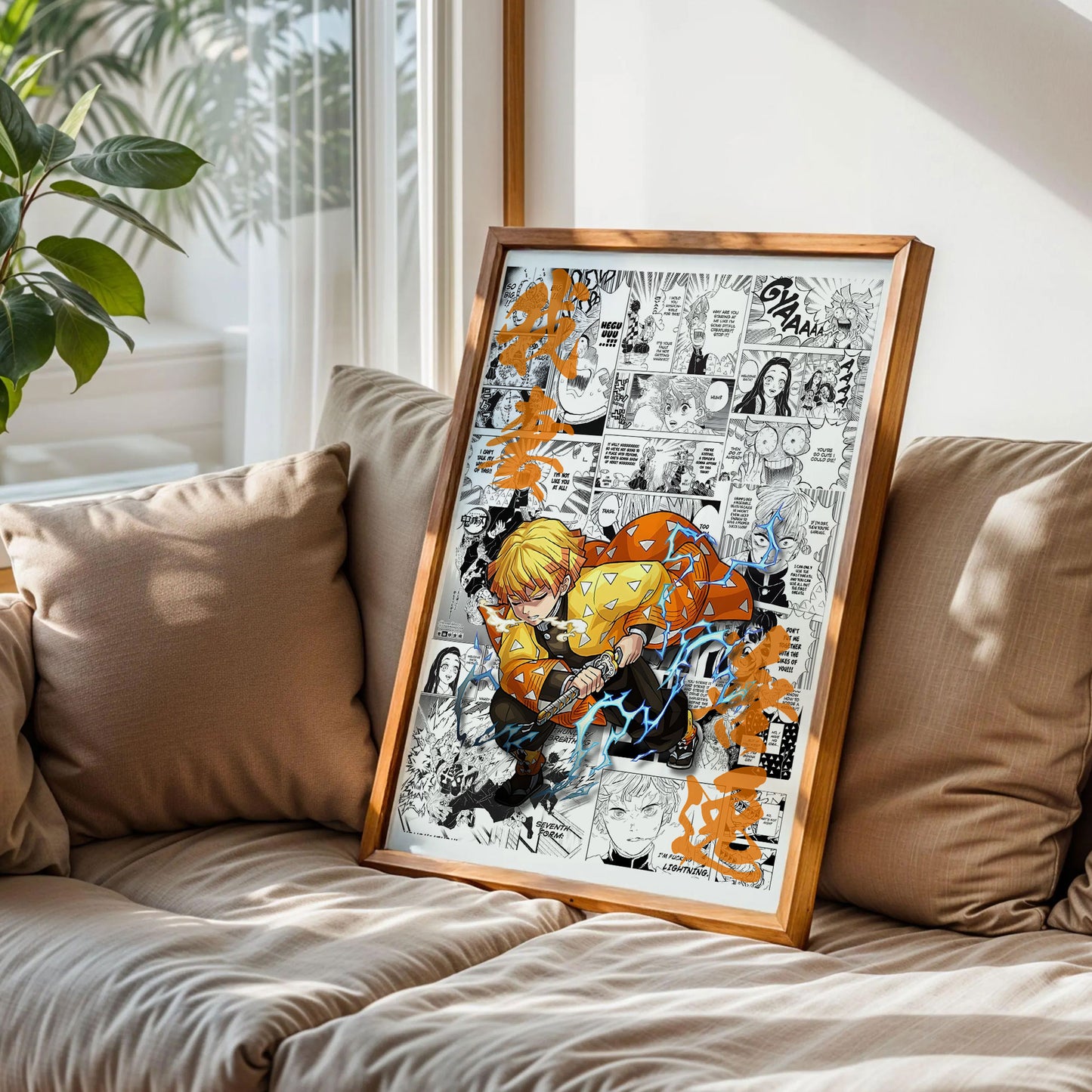 Zenitsu Agatsuma Demon Slayer Poster