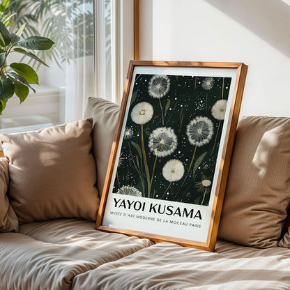Green Yayoi Kusama Poster