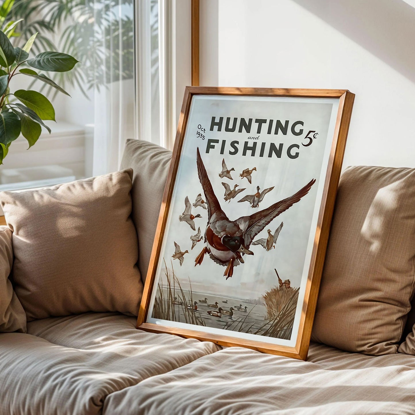 Vintage Hunting and Fishing Art Print