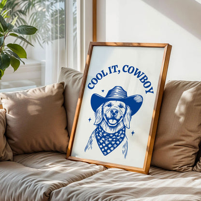 Cool It Cowboy Dog Wall Art