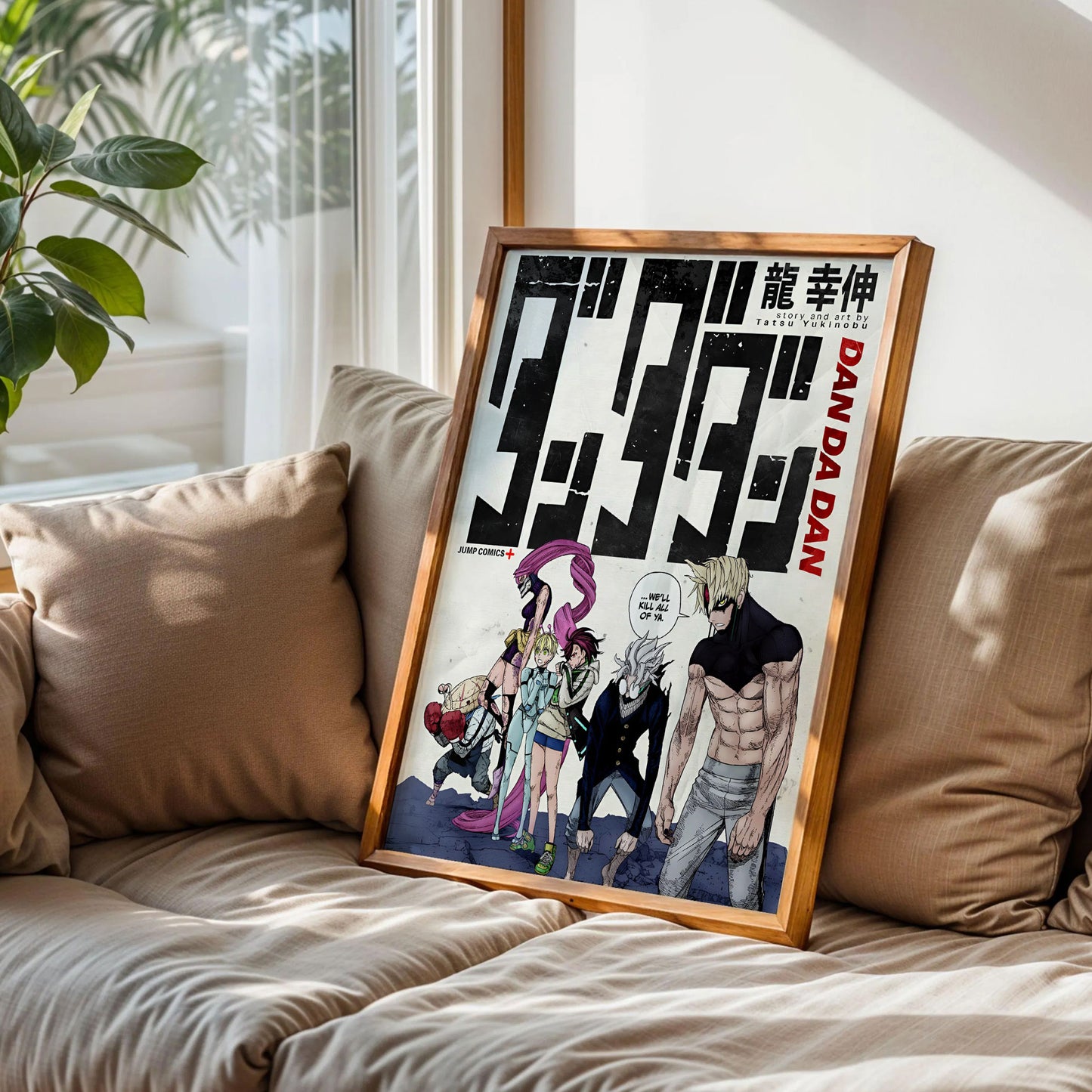 Momo Ayase and Okarun Dandadan Anime Poster