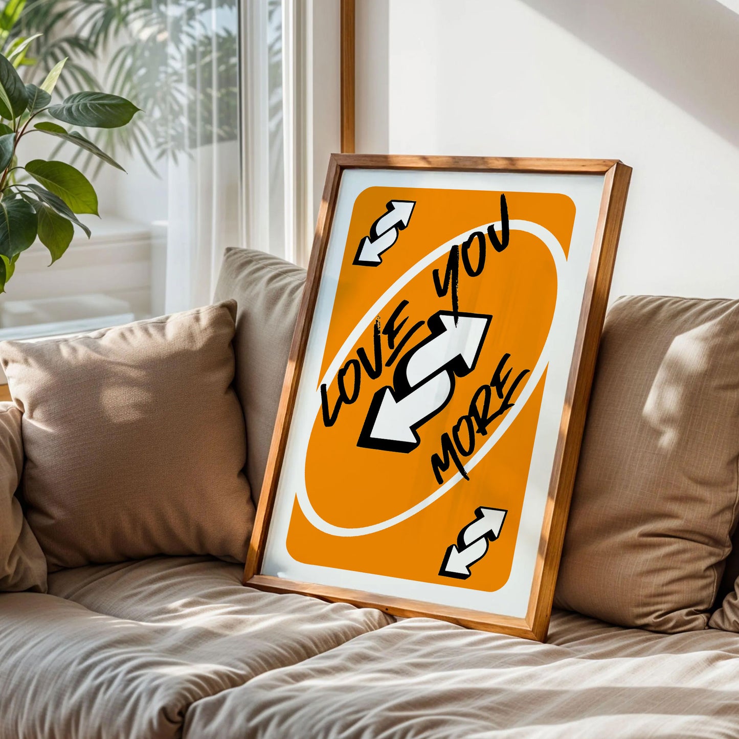 Love You More Uno Wild Card Print