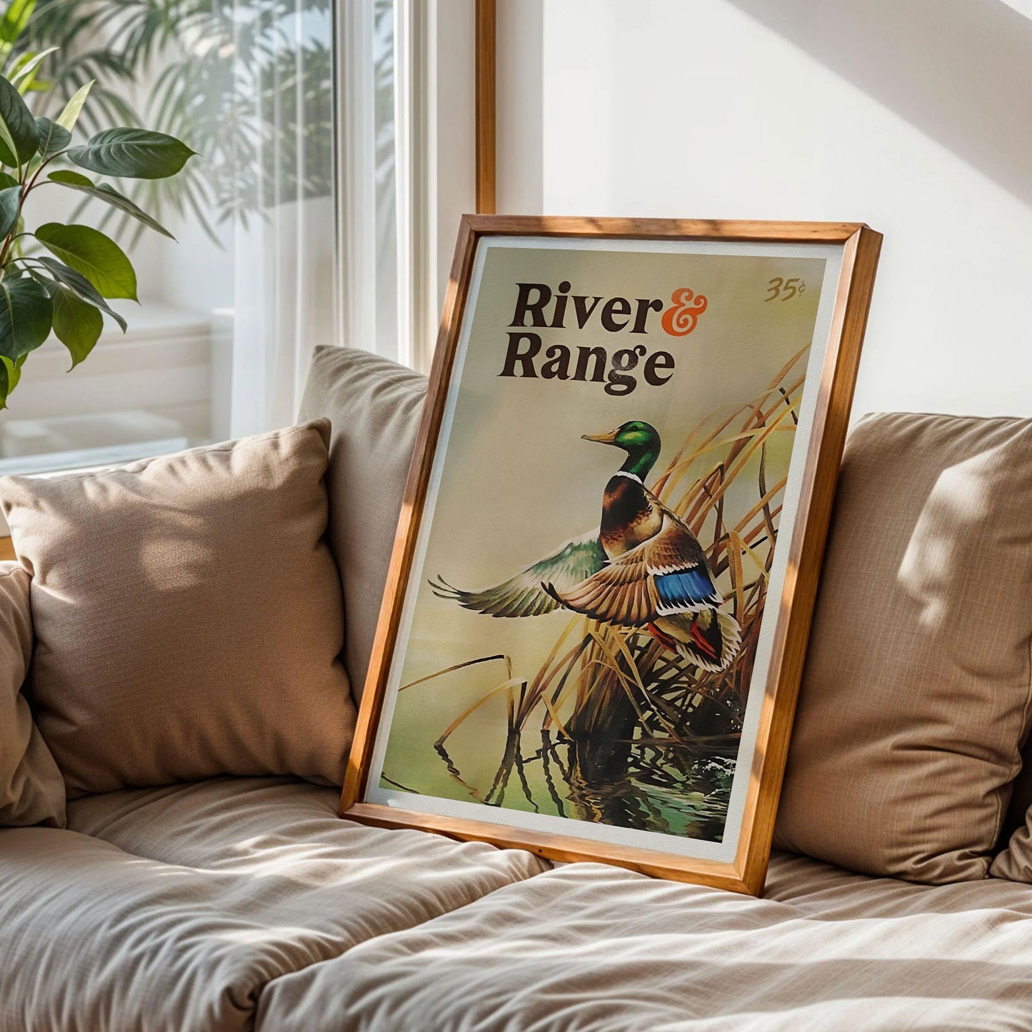 Retro Duck River Ranger Poster