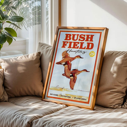Retro Duck Print Gift for Hunter