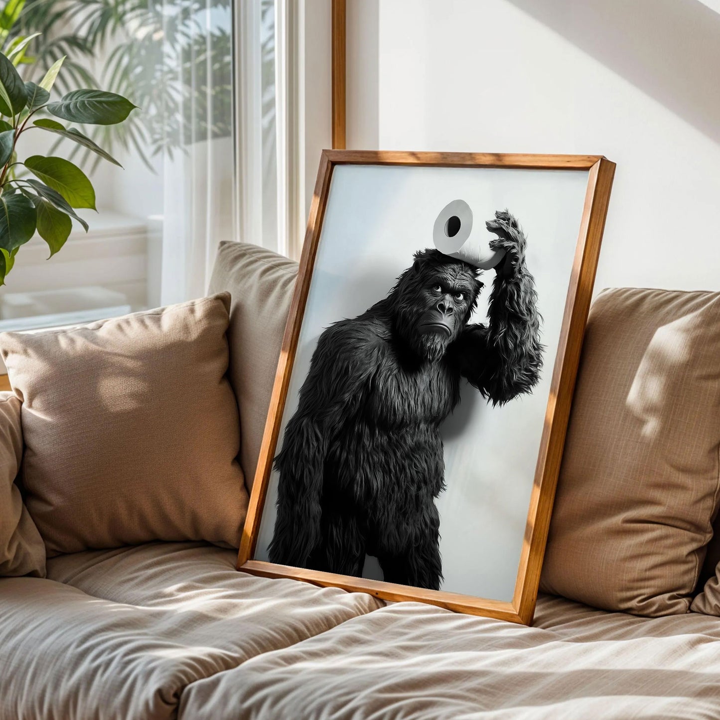 Bigfoot Toilet Wall Art
