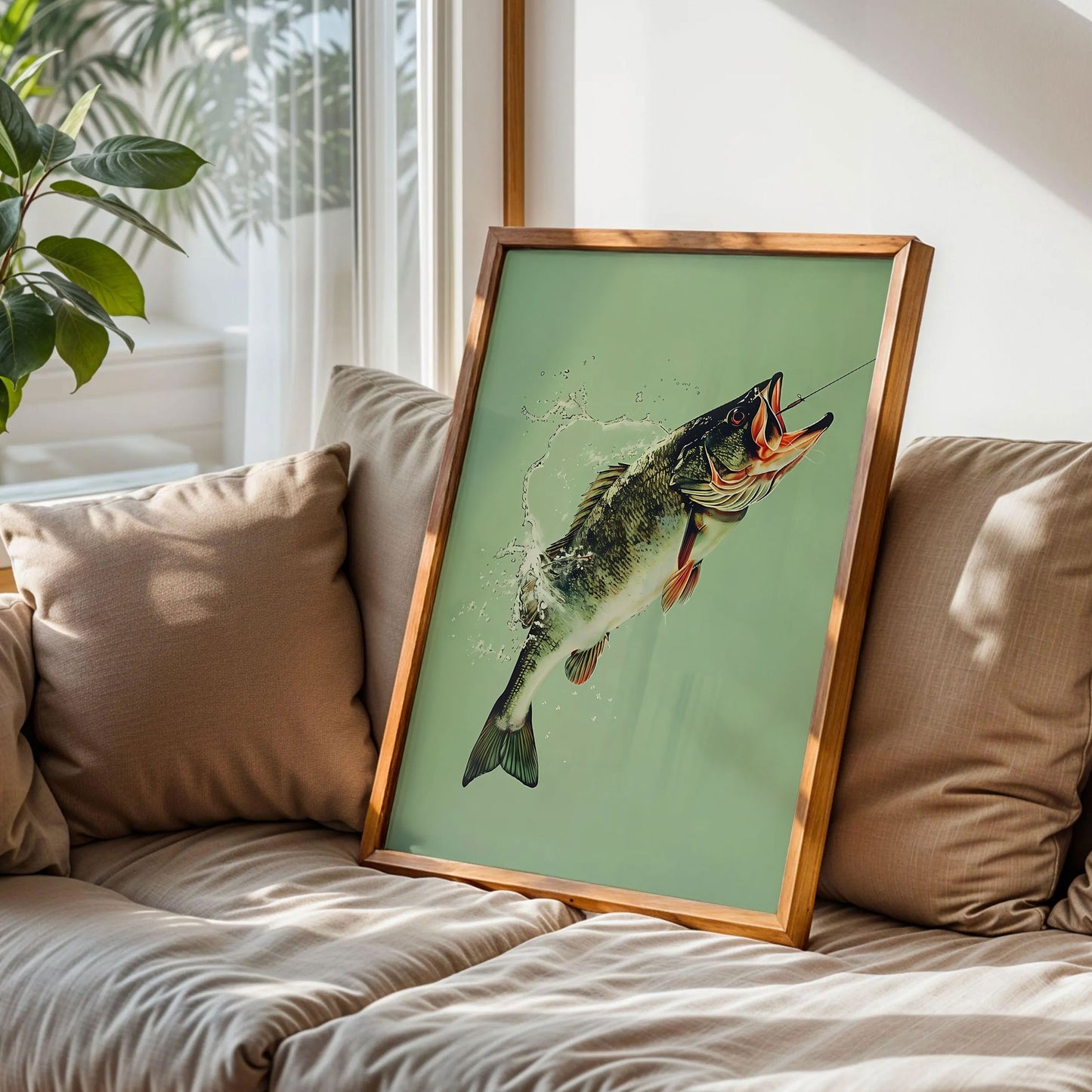 Vintage Bass Fishing Poster