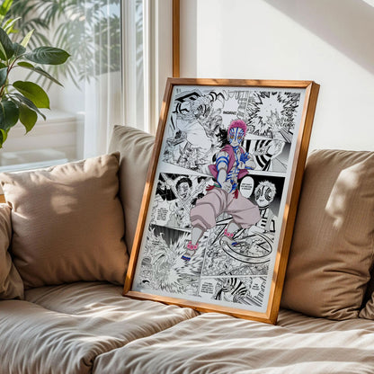 Akaza Demon Slayer Poster