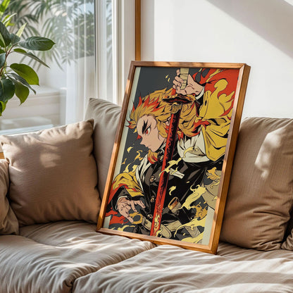 Demon Slayer Kyojuro Rengoku Poster