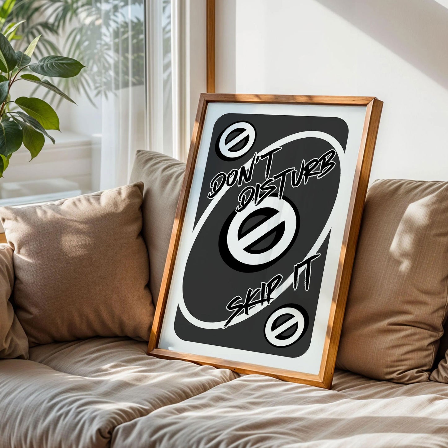Don't Disturb Skeep Uno Trendy Card Poster