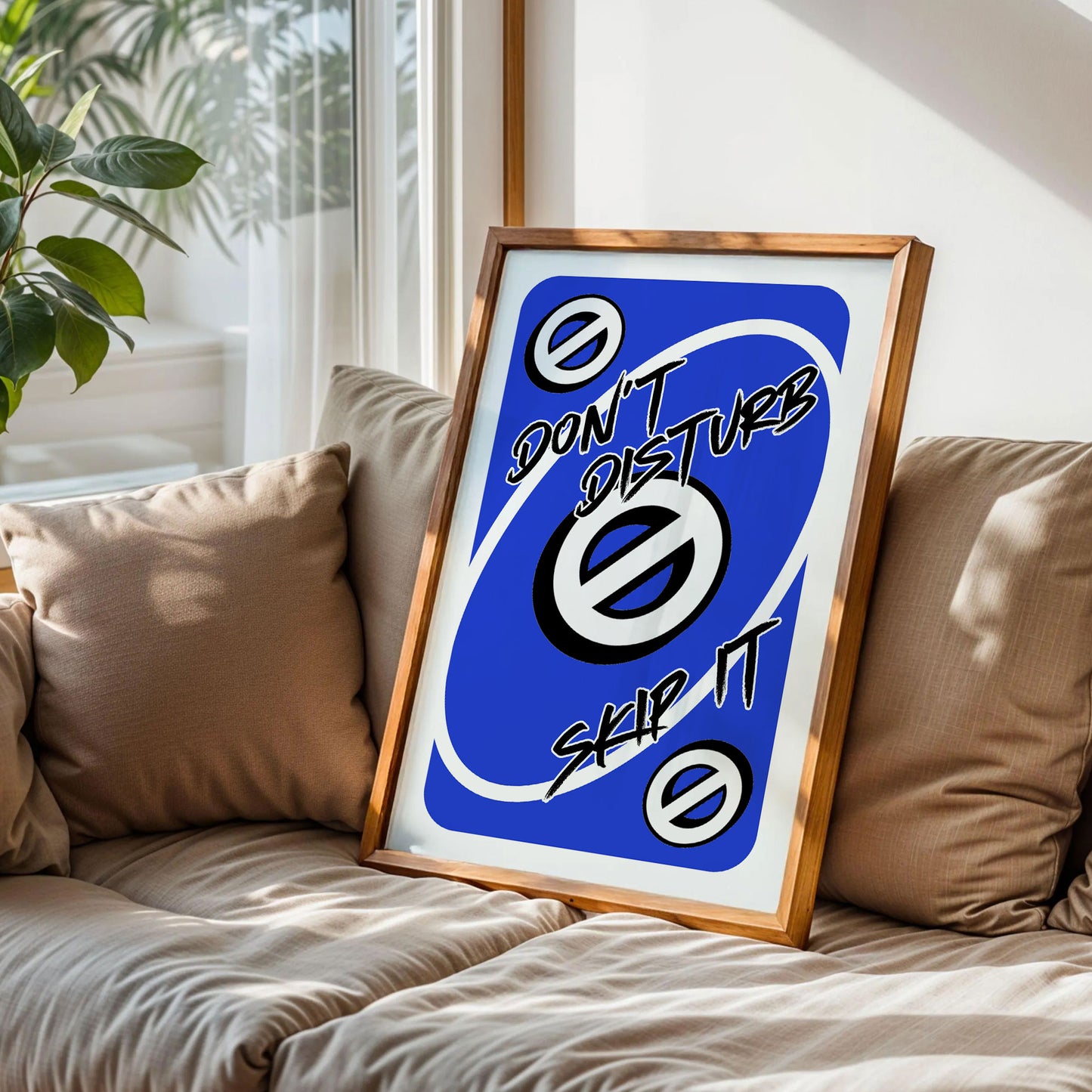 Don't Disturb Skeep Trendy Modern Wall Art