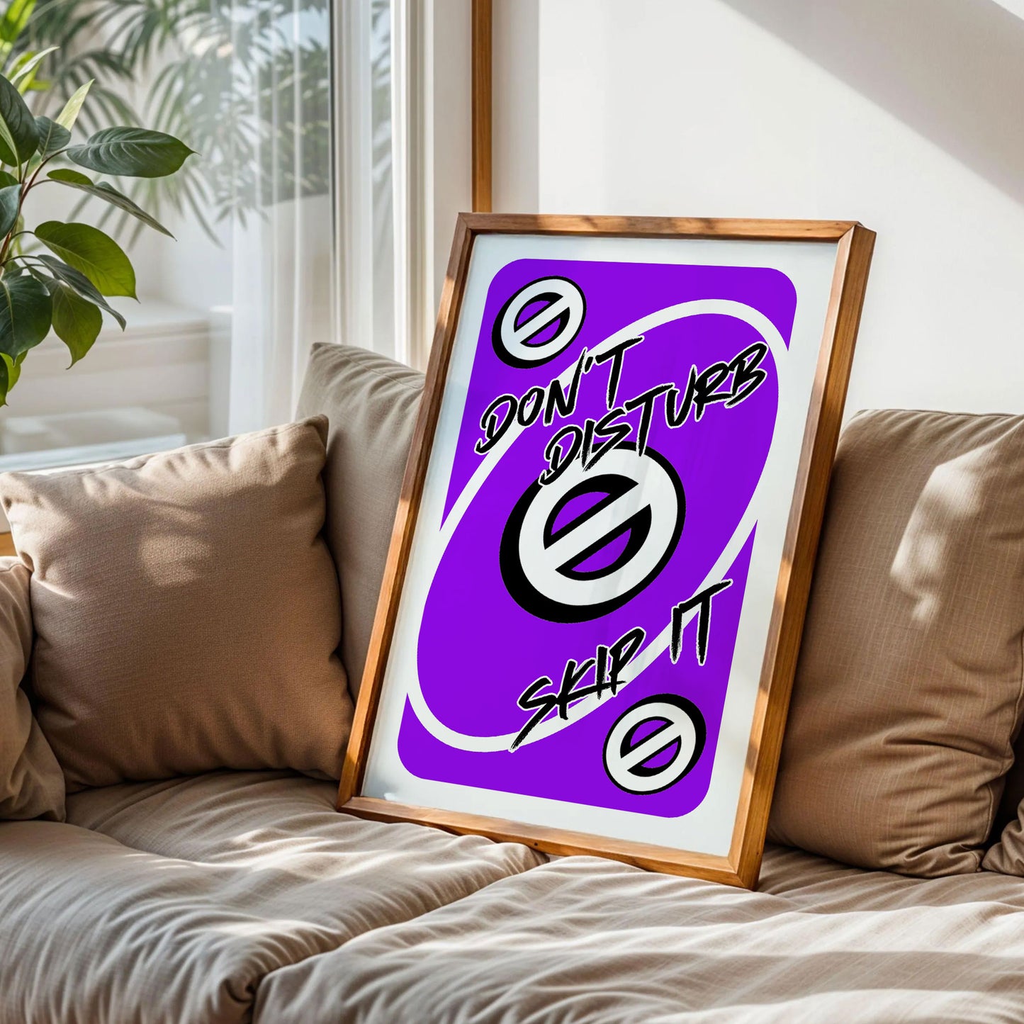 Don't Disturb Skeep It Game Playing Cards Poster