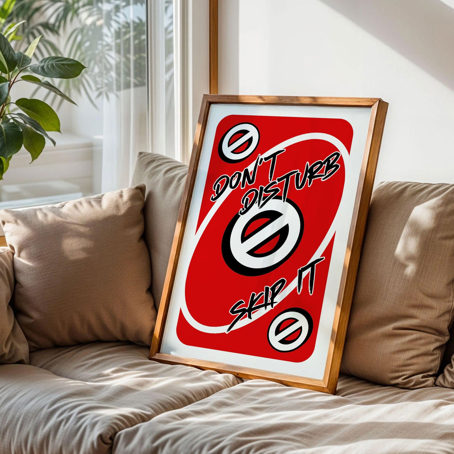 Don't Disturb Skeep It Uno Style Print