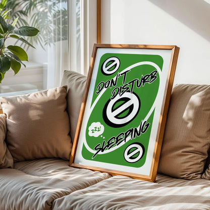 Don't Disturb Sleeping Reverse Card Print