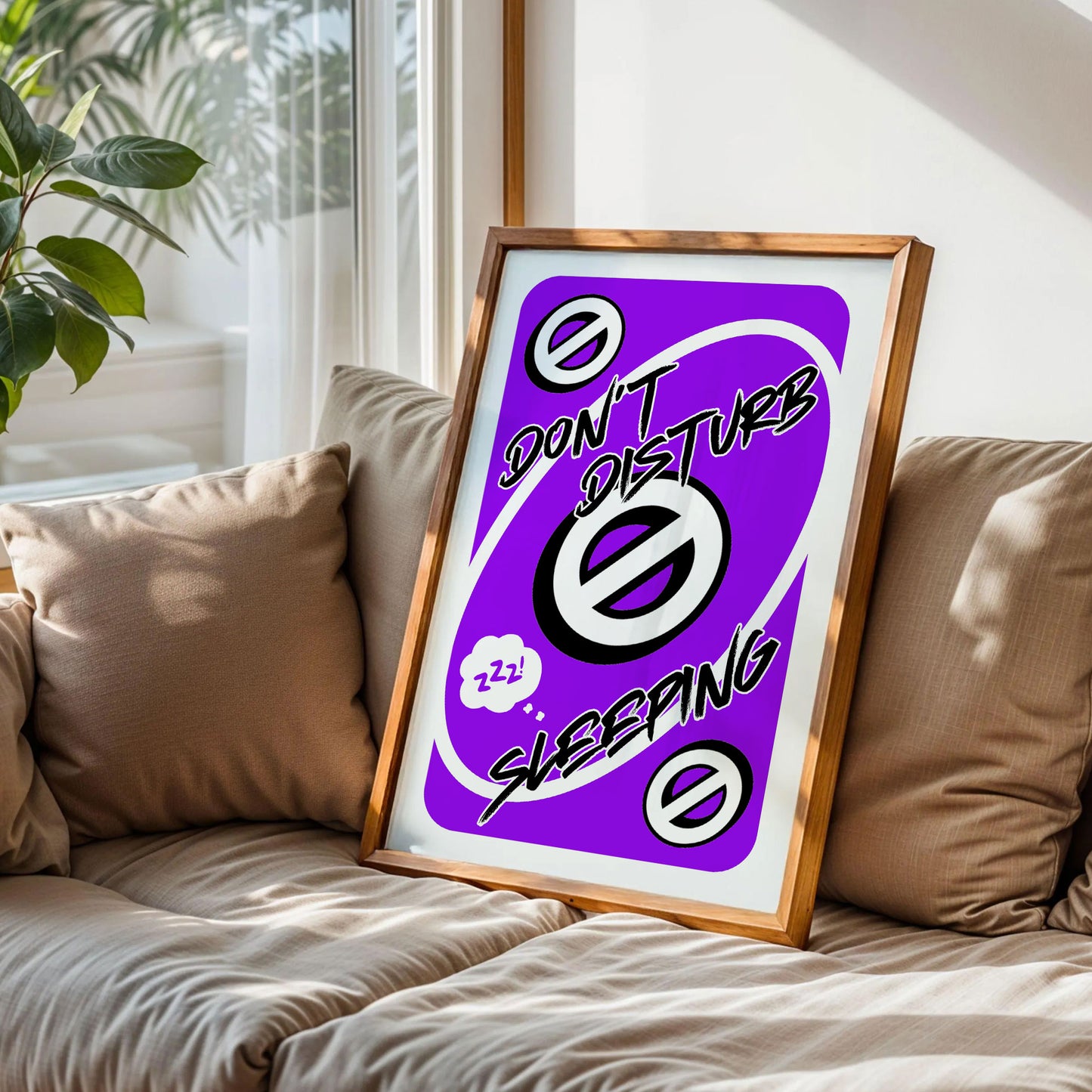 Don't Disturb Sleeping Uno Poster