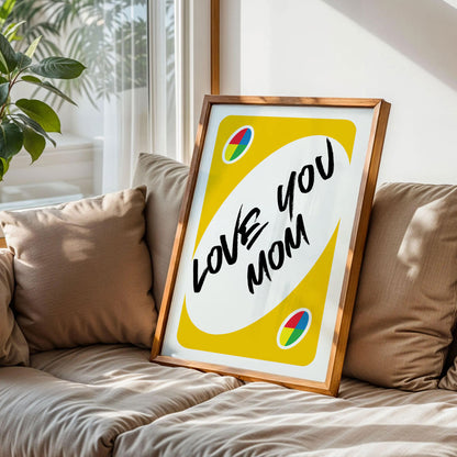 Love You Mom Quote Art