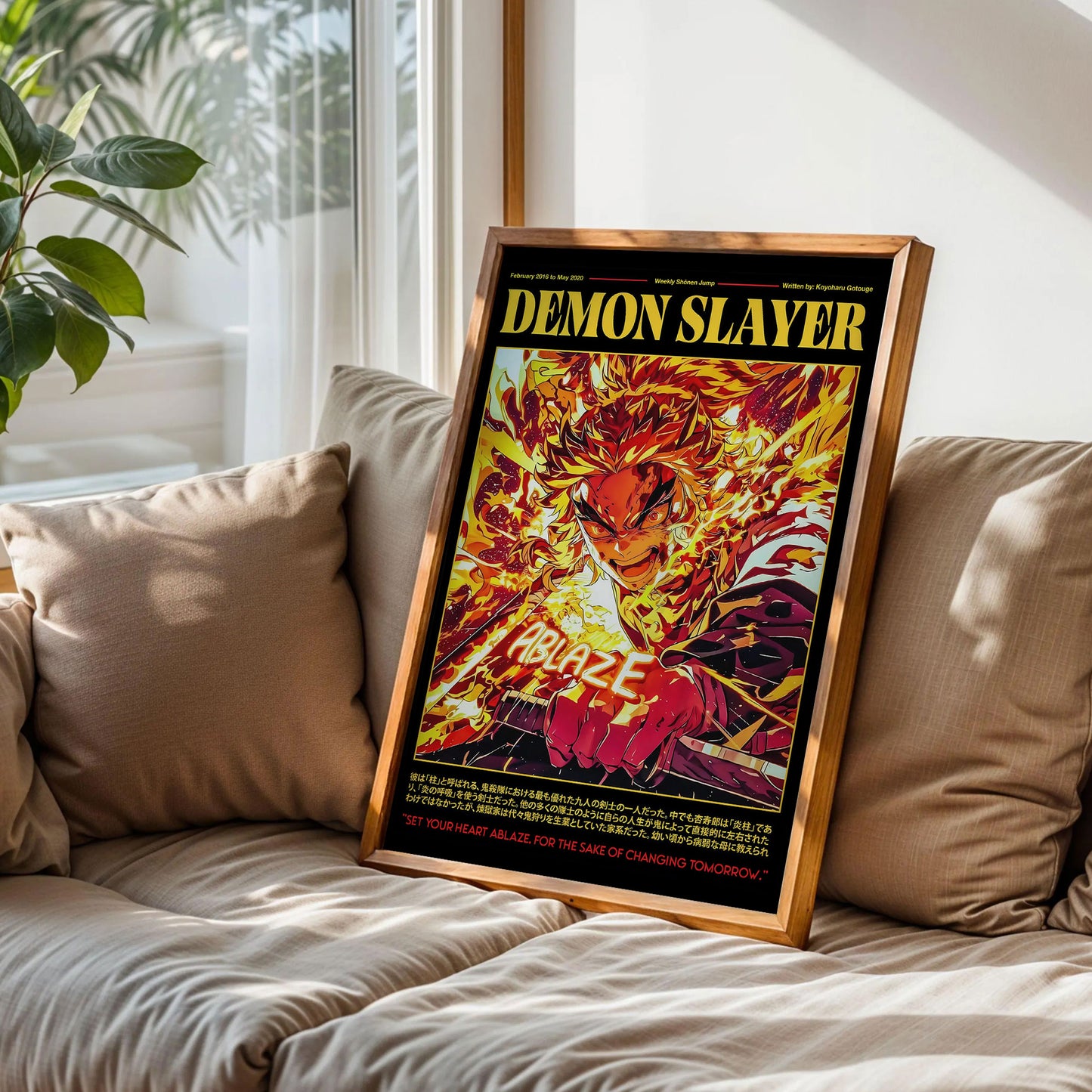 Kyojuro Rengoku Demon Slayer Poster