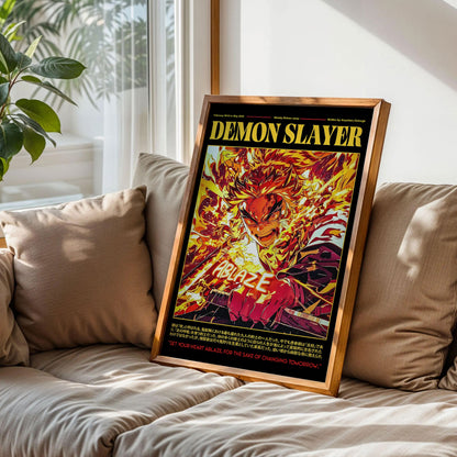 Kyojuro Rengoku Demon Slayer Poster