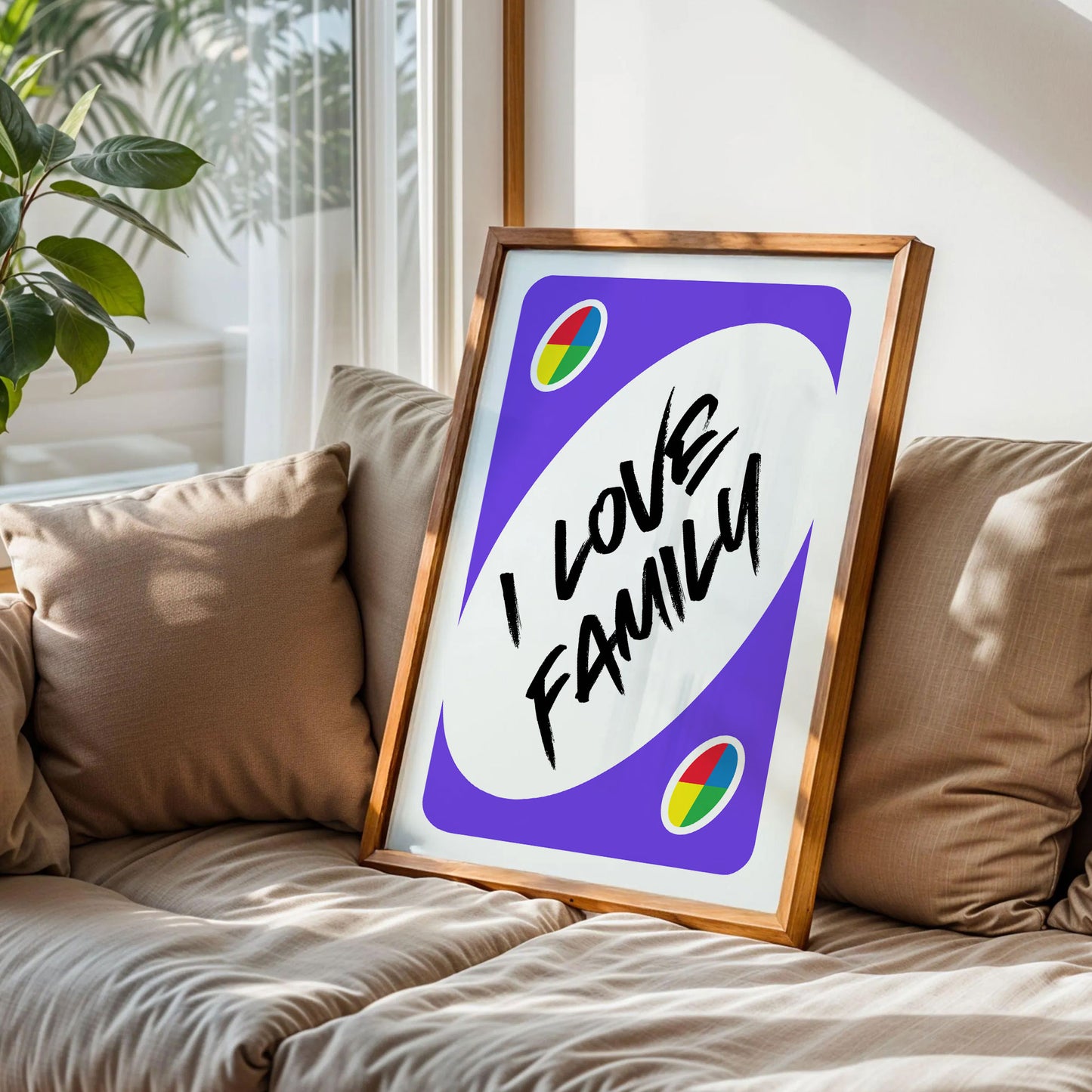 I Love Family Uno Trendy Poster