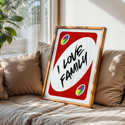 I Love Family Trendy Wall Art
