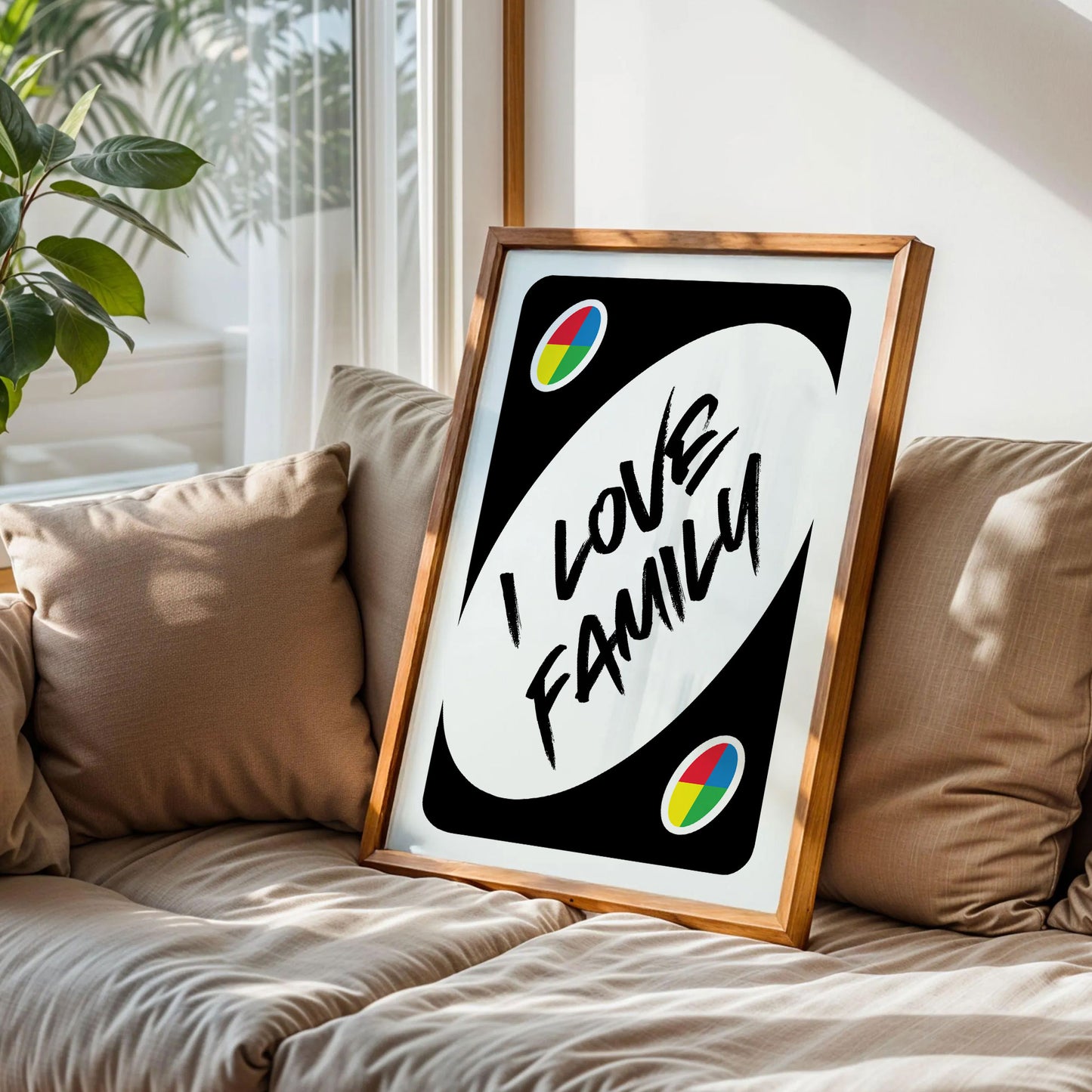 I Love Family Playing Wall Art