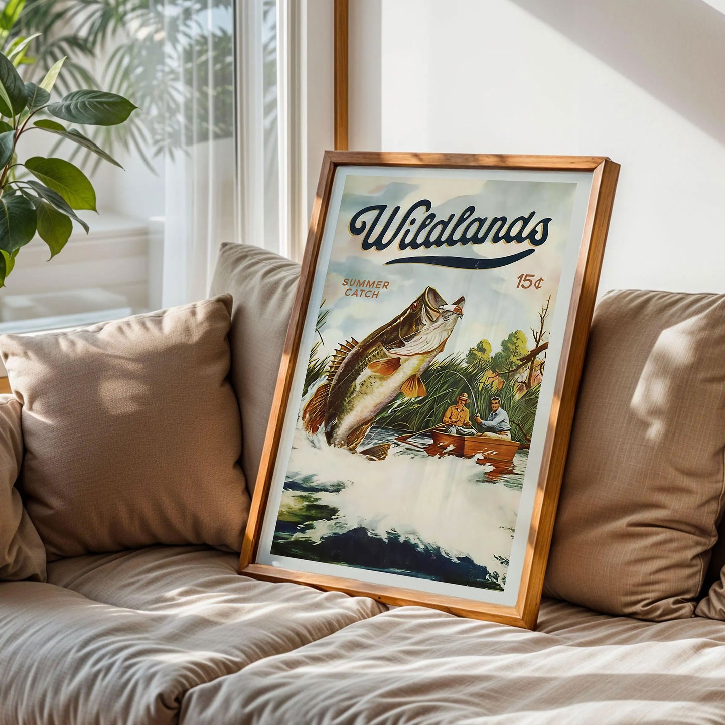 Vintage Wildlands Fishing Poster