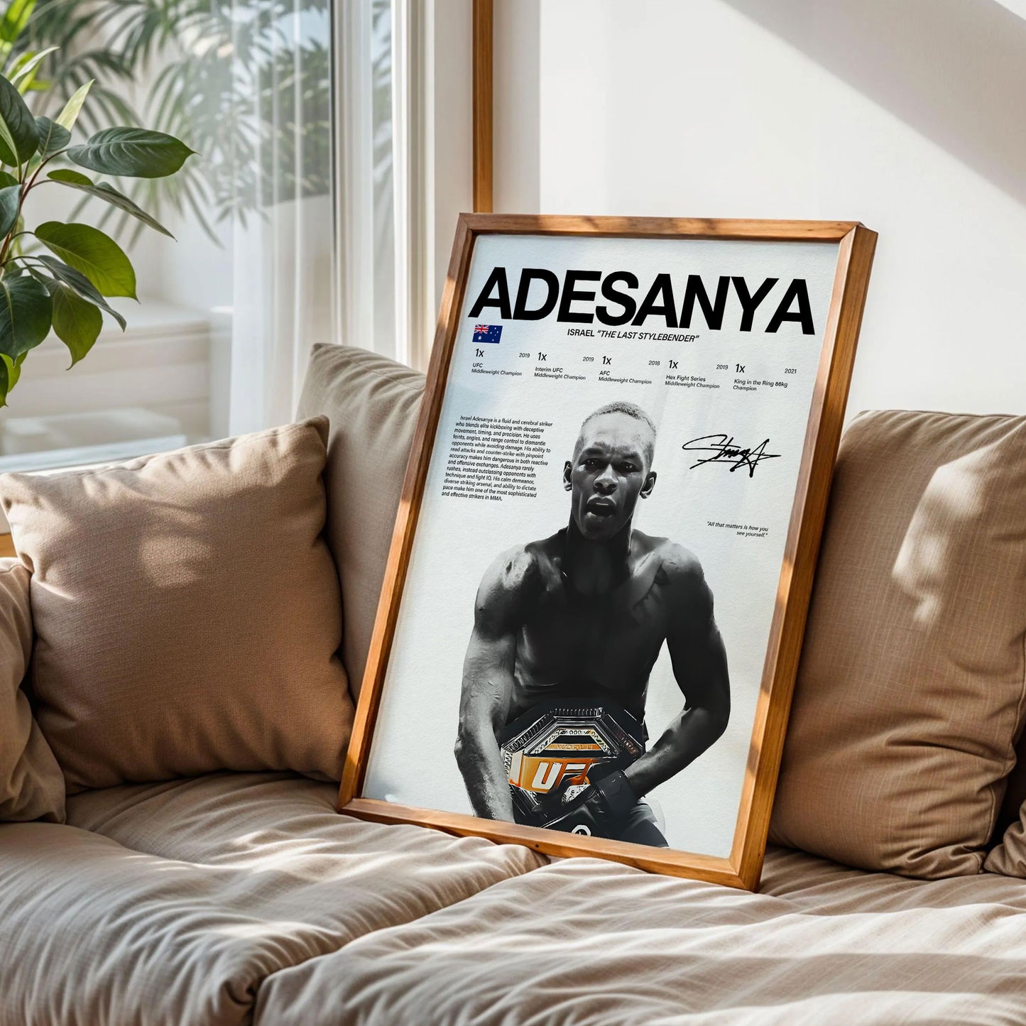 Israel Adesanya Poster