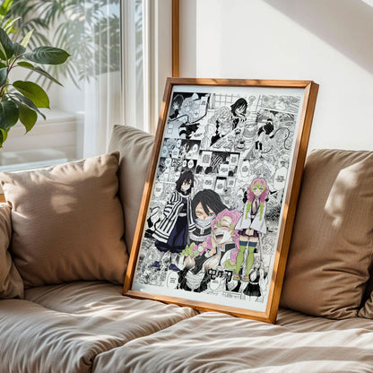 Obanai Iguro and Mitsuri Demon Slayer Poster